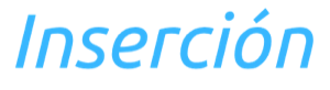 Inserción